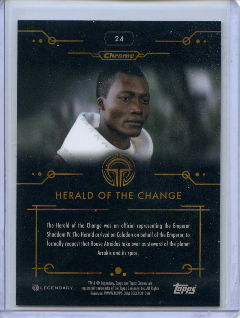2024 Topps Dune Chrome Herald Of The Change Refractor