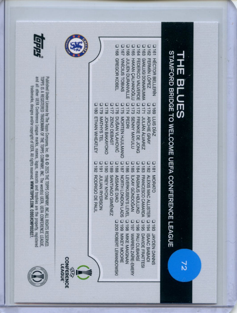 2024-25 Topps UEFA CC Chelsea The Blues