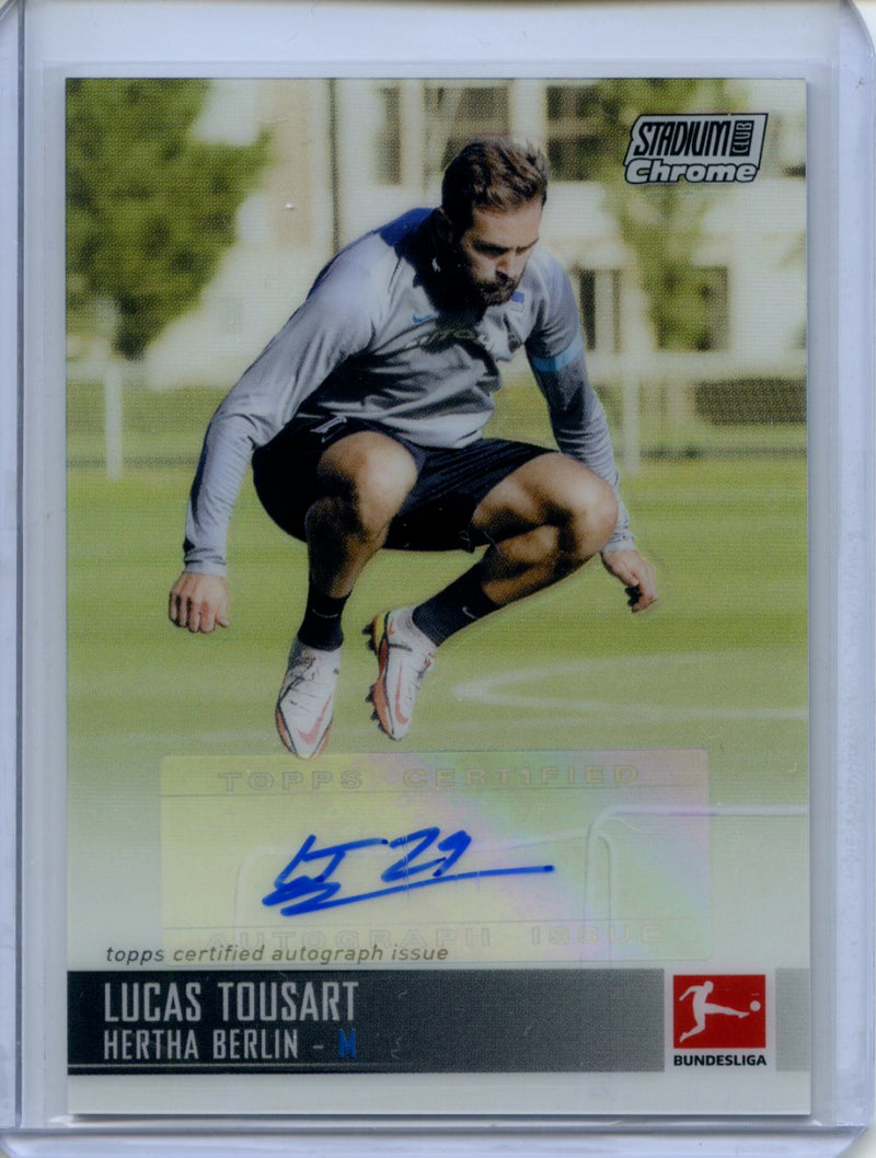 2021-22 Topps Bundesliga Stadium Club Chrome Lucas Tousart Autograph