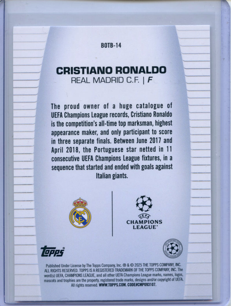 2024-25 Topps UEFA CC Cristiano Ronaldo Best Of The Best
