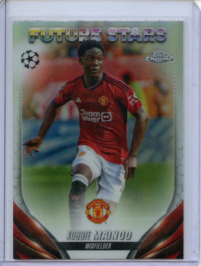 2023-24 Topps Chrome UEFA Kobbie Mainoo Refractor