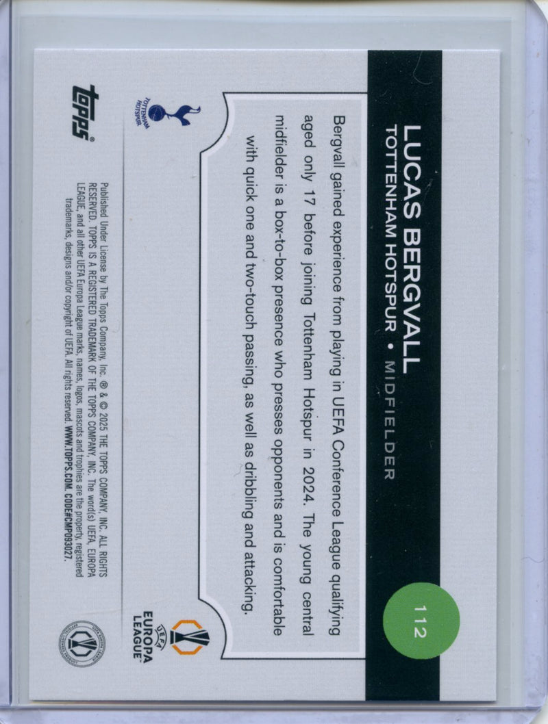 2024-25 Topps UEFA CC Lucas Bergvall