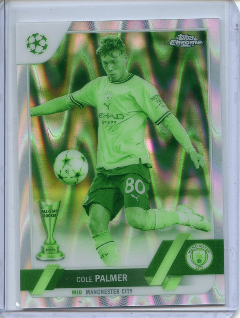 2022-23 Topps Chrome UEFA Cole Palmer Night Vision Ray Wave 53/225