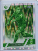 2022-23 Topps Chrome UEFA Virgil Van Dijk Night Vision Ray Wave 209/225