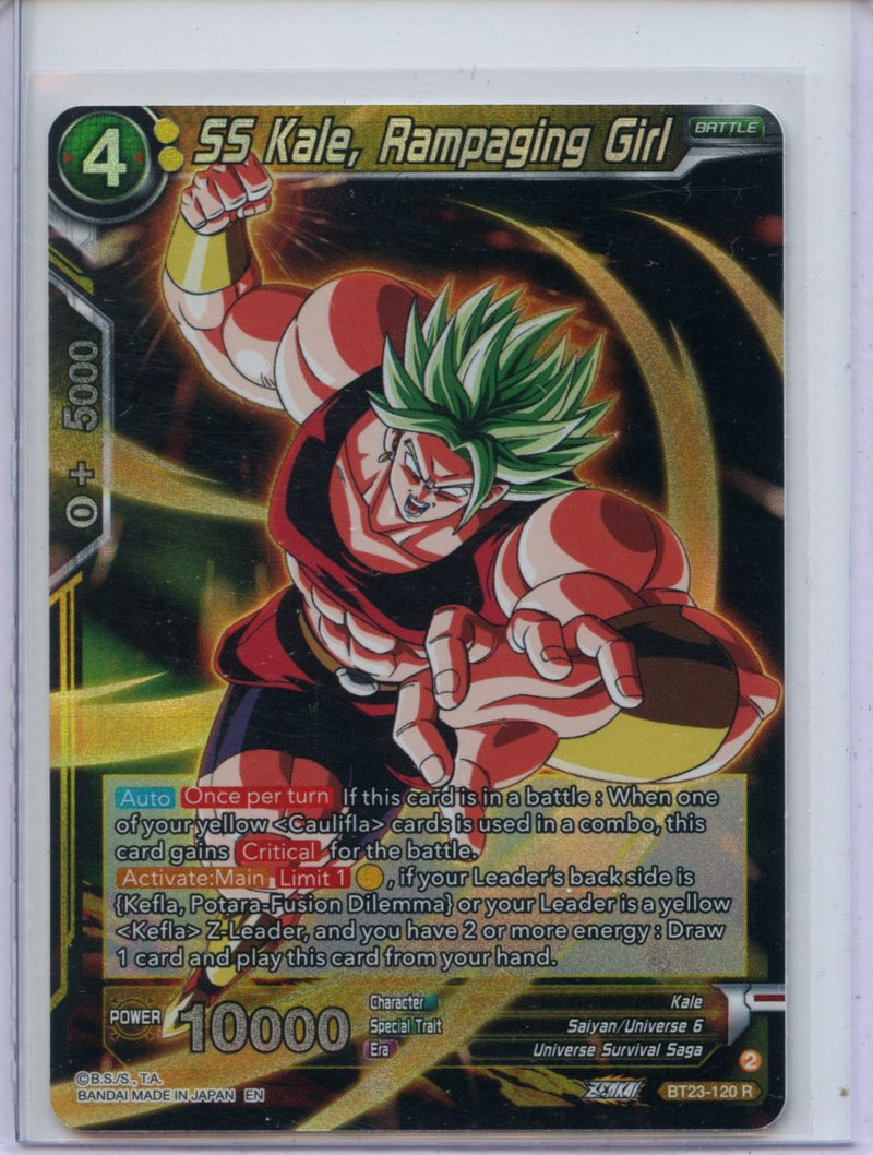 SS Kale, Rampaging Girl - Perfect Combination BT23-120 R Foil