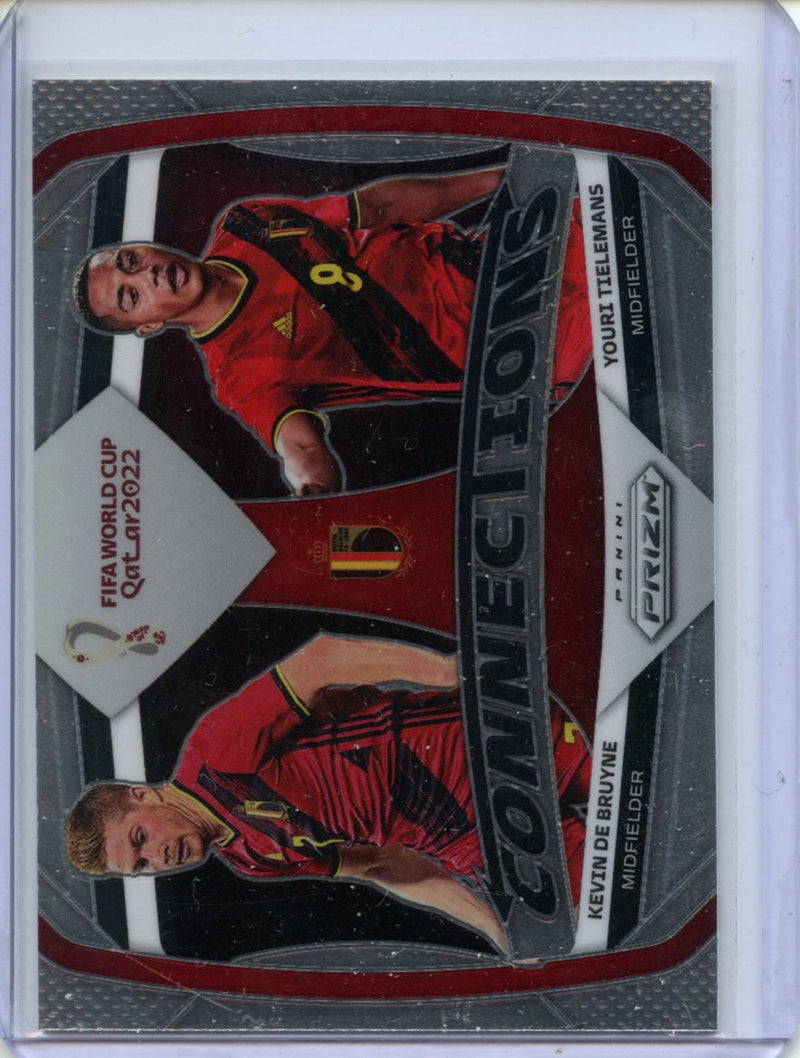 2022 Panini Prizm FIFA World Cup Qatar Kevin De Bruyne/Youri Tielemans Connections