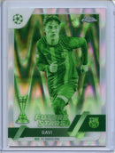 2022-23 Topps Chrome UEFA Gavi Night Vision Ray Wave 194/225