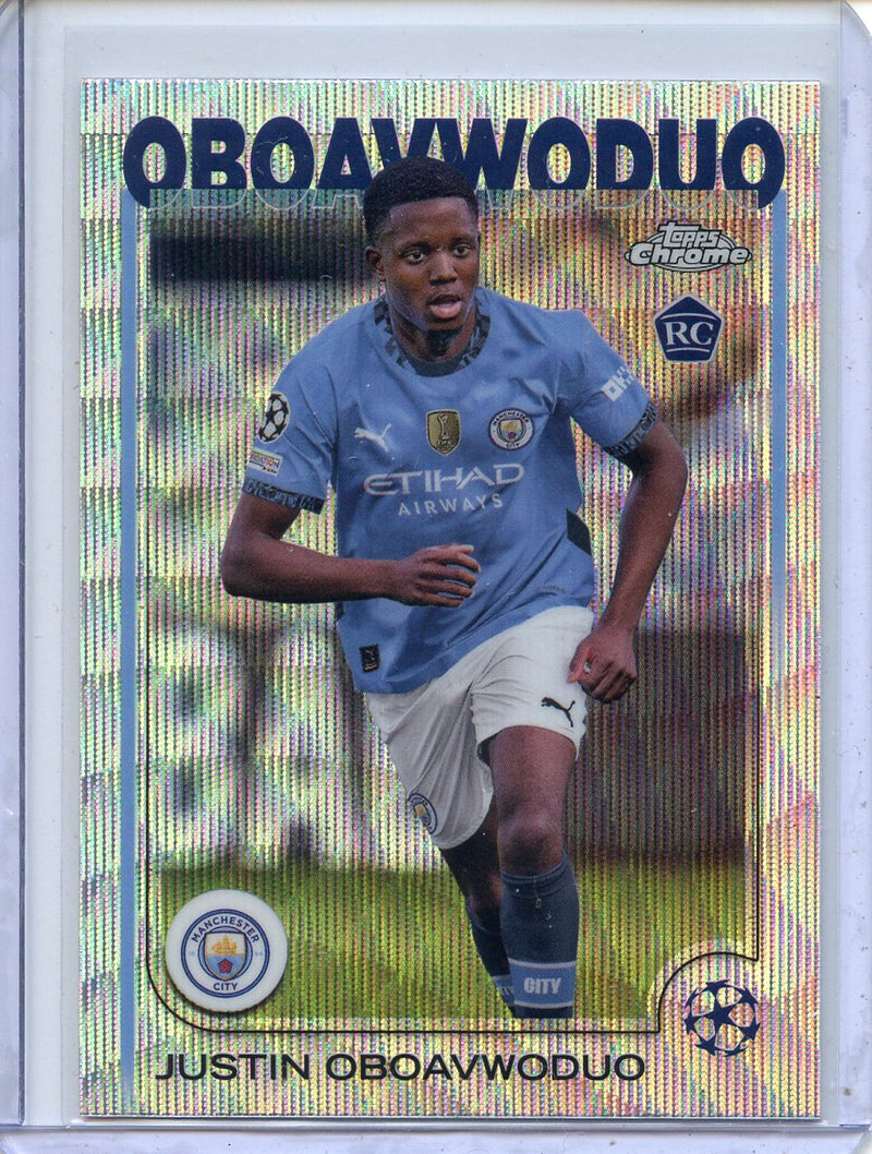 2024-25 Topps Chrome UEFA Club Comps Justin Oboavwoduo Wave