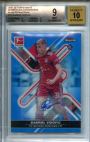2021-22 Topps Finest Bundesliga Gabriel Vidovic Blue Refractor Autograph 18/65