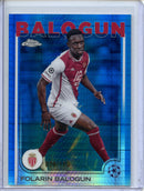 2024-25 Topps Chrome UEFA Club Comps Folarin Balogun Blue Prism 28/150