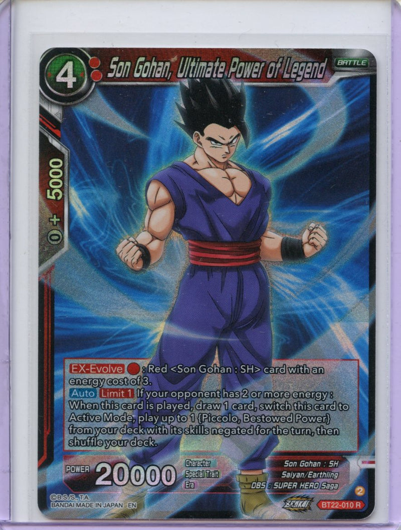 Son Gohan, Ultimate Power of Legend - Critical Blow BT22-010 R Foil