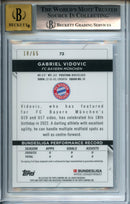 2021-22 Topps Finest Bundesliga Gabriel Vidovic Blue Refractor Autograph 18/65