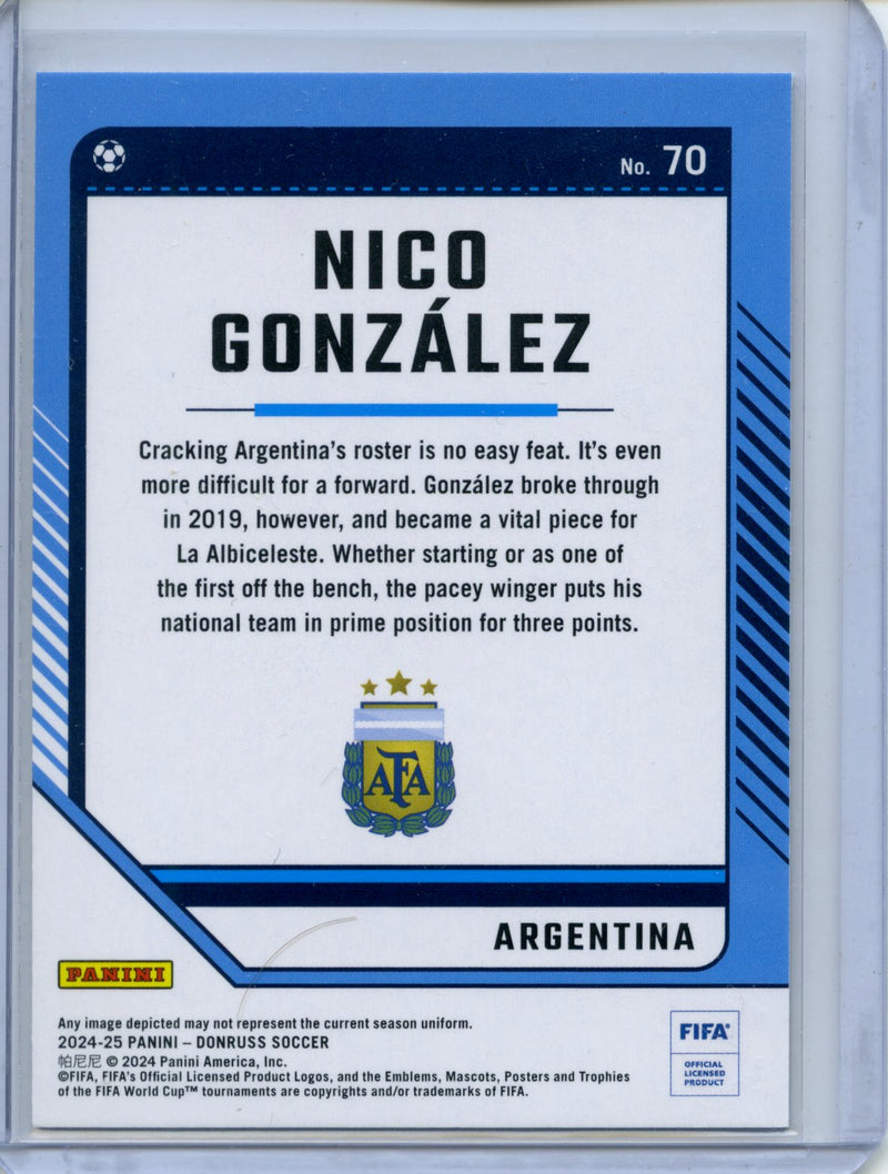 2024-25 Donruss Nico Gonzalez Silver