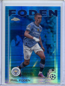 2024-25 Topps Chrome UEFA Club Comps Phil Foden Blue Prism 108/150