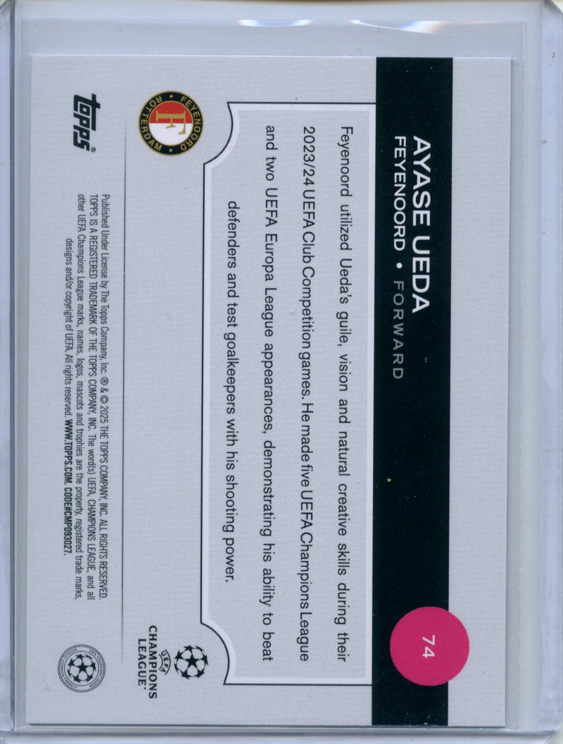 2024-25 Topps UEFA CC Ayase Ueda Northern Lights