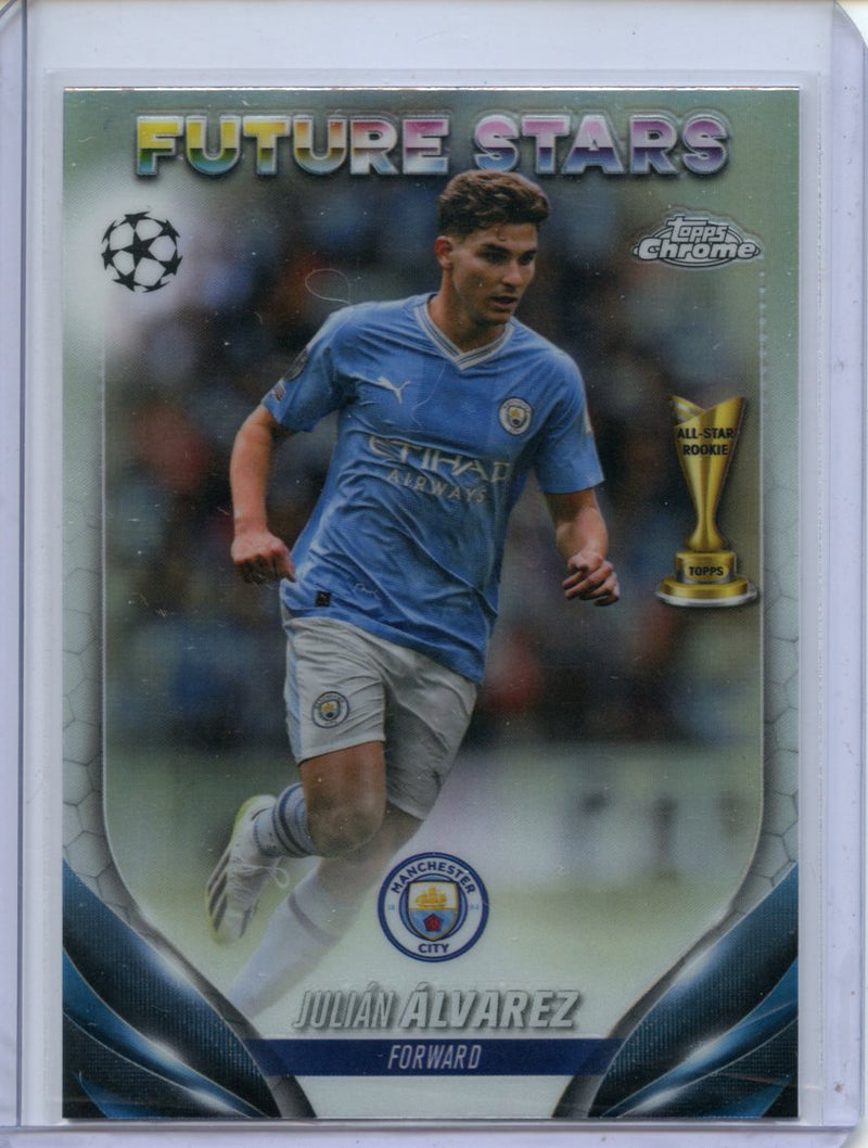 2023-24 Topps Chrome UEFA Julian Alvarez Refractor