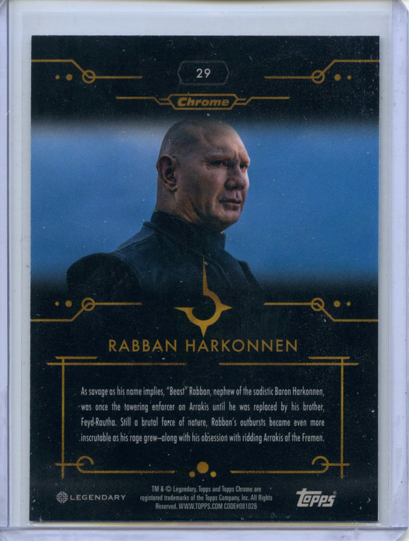 2024 Topps Dune Chrome Rabban Harkonnen Refractor