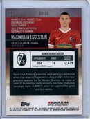 2021-22 Topps Bundesliga Stadium Club Chrome Maximilian Eggestein Orange Blue Electric Charge Refractor 8/10