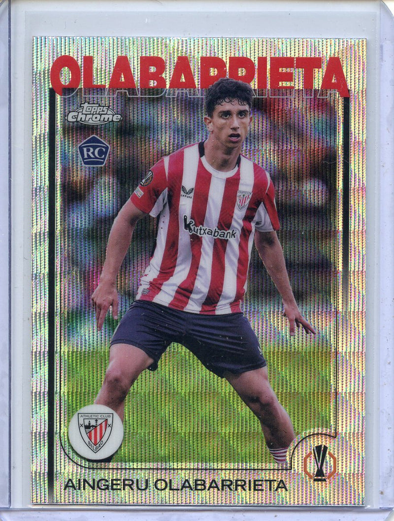 2024-25 Topps Chrome UEFA Club Comps Aingeru Olabarrieta Wave