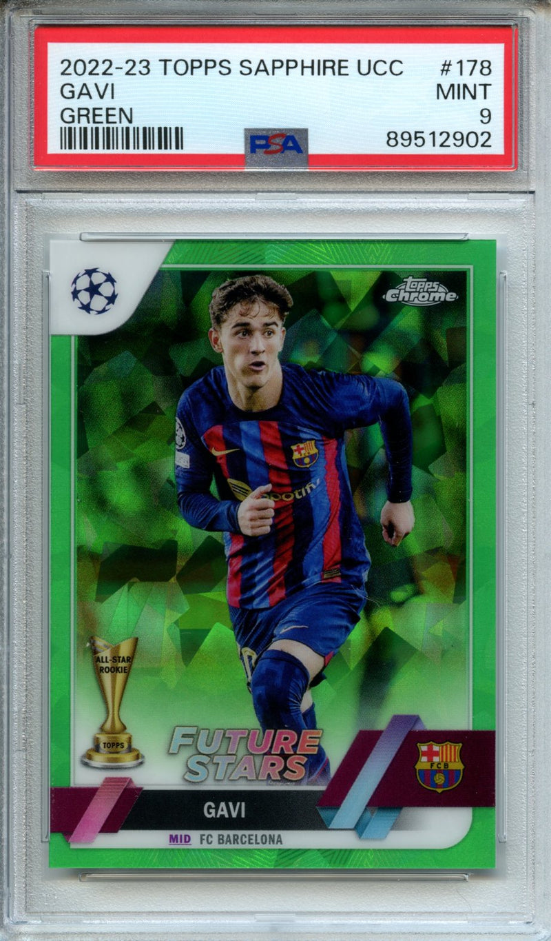 2022-23 Topps Sapphire UEFA Club Competitions Gavi Green 25/70