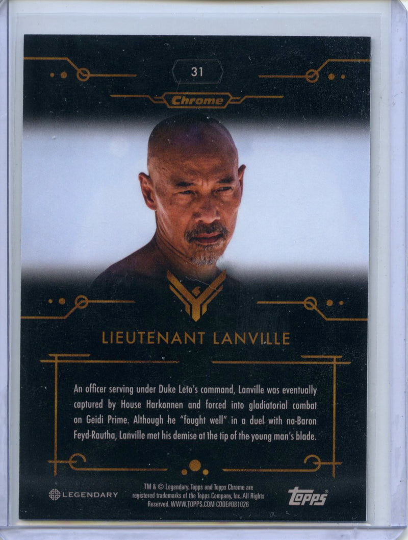 2024 Topps Dune Chrome Lieutenant Lanville Refractor