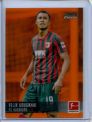 2021-22 Topps Bundesliga Stadium Club Chrome Felix Uduokhai Orange Refractor 8/25