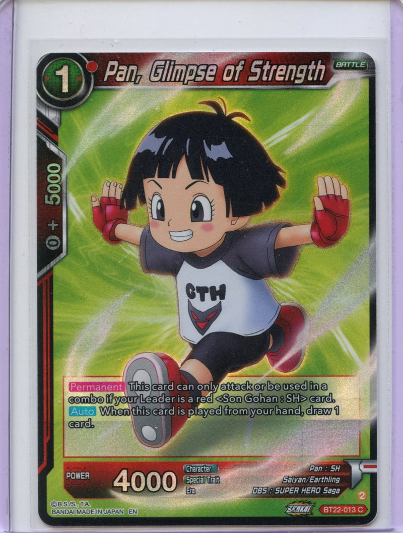 Pan, Glimpse of Strength - Critical Blow BT22-013 C Foil