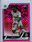 2022-23 Topps Chrome UEFA Vini Jr Pink X-Fractor 14/250