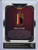 2022 Panini Prizm FIFA World Cup Qatar Belgium Team Badges
