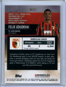 2021-22 Topps Bundesliga Stadium Club Chrome Felix Uduokhai Orange Refractor 8/25