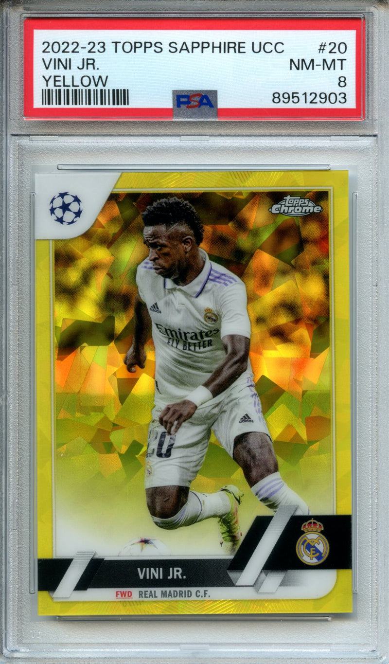 2022-23 Topps Sapphire UEFA Club Competitions Vini Jr. Yellow 63/99