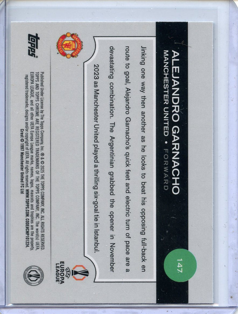 2024-25 Topps Chrome UEFA Club Comps Alejandro Garnacho Wave