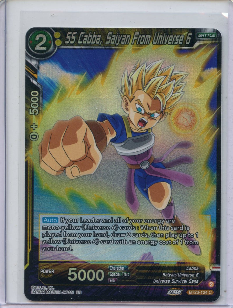 SS Cabba, Saiyan From Universe 6 - Perfect Combination BT23-124 C Foil