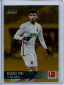 2021-22 Topps Bundesliga Stadium Club Chrome Ricardo Pepi Gold Refractor 25/50