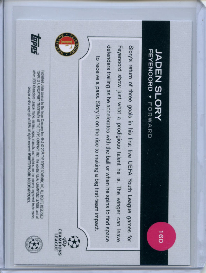2024-25 Topps UEFA CC Jaden Slory Northern Lights