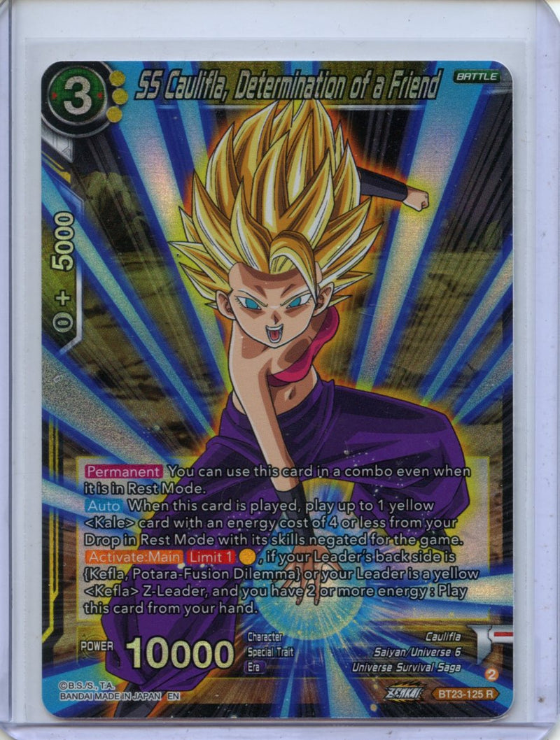 SS Caulifla, Determination of a Friend - Perfect Combination BT23-125 R Foil