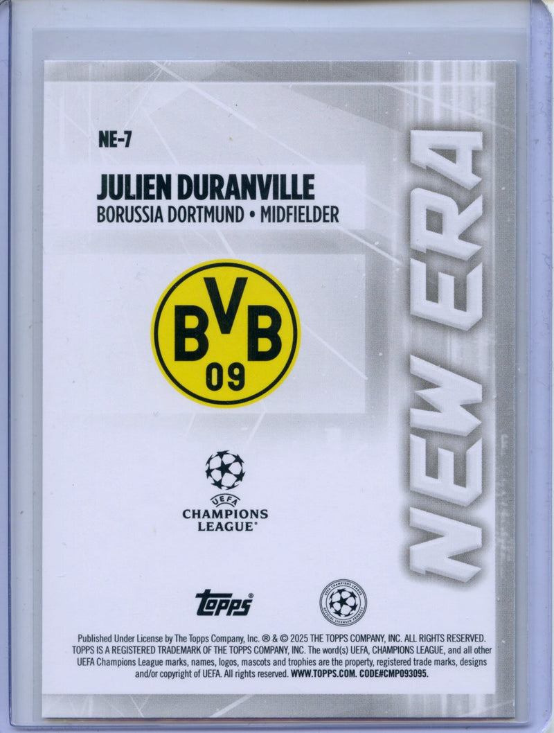 2024-25 Topps UEFA CC Julien Duranville New Era