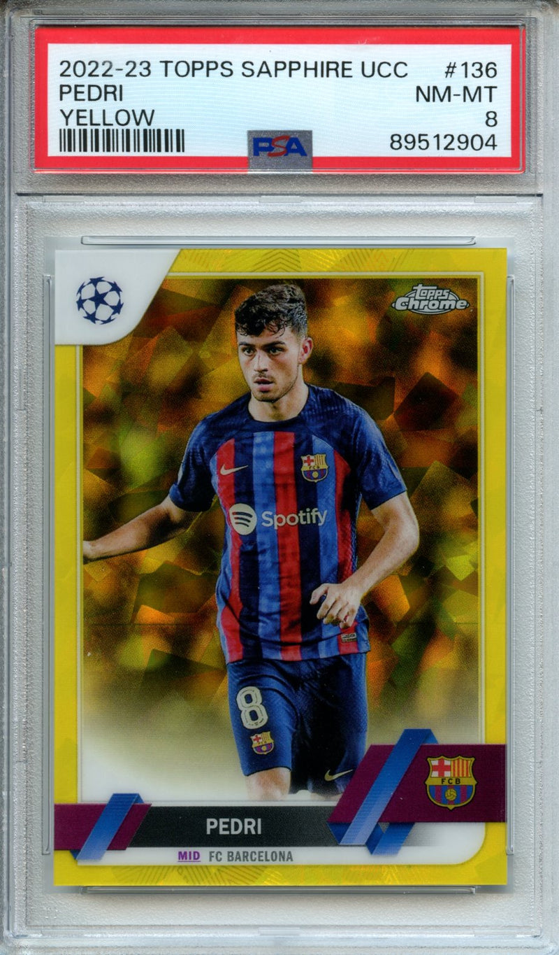 2022-23 Topps Sapphire UEFA Club Competitions Pedri Yellow 53/99