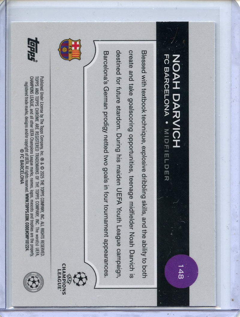 2024-25 Topps Chrome UEFA Club Comps Noah Darvich Wave