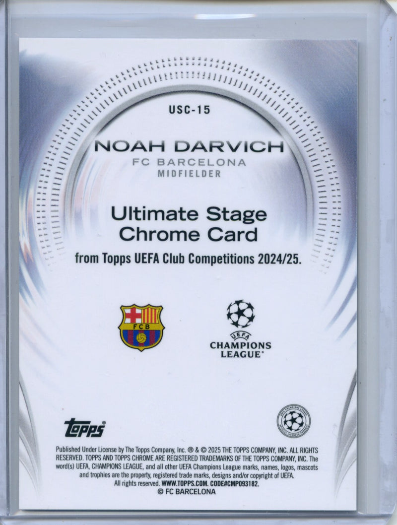 2024-25 Topps UEFA CC Noah Darvich Ultimate Stage Chrome