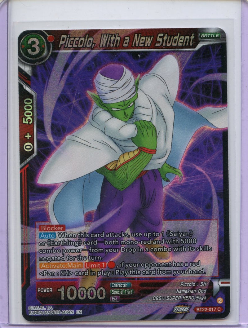 Piccolo, With a New Student - Critical Blow BT22-017 C Foil