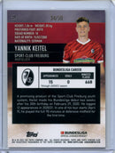 2021-22 Topps Bundesliga Stadium Club Chrome Yannik Keitel Gold Refractor 34/50