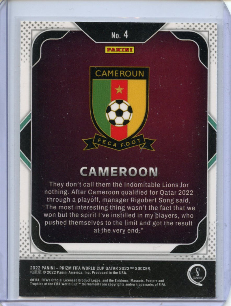 2022 Panini Prizm FIFA World Cup Qatar Cameroon Team Badges