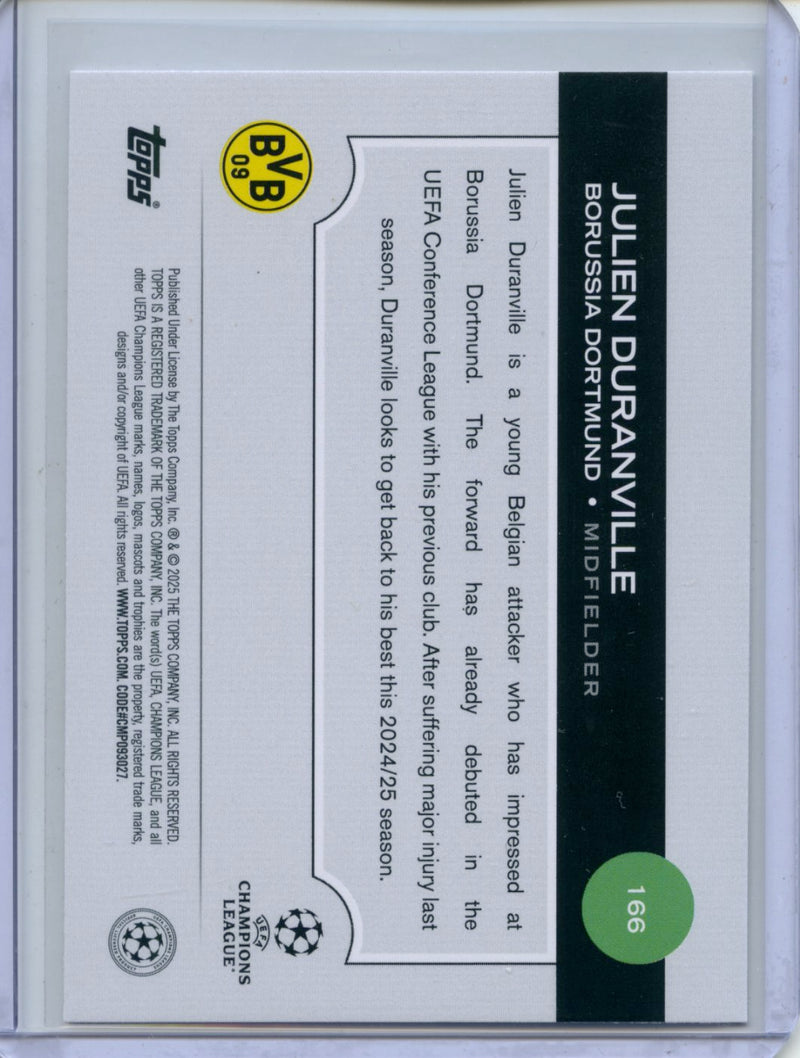 2024-25 Topps UEFA CC Julien Duranville