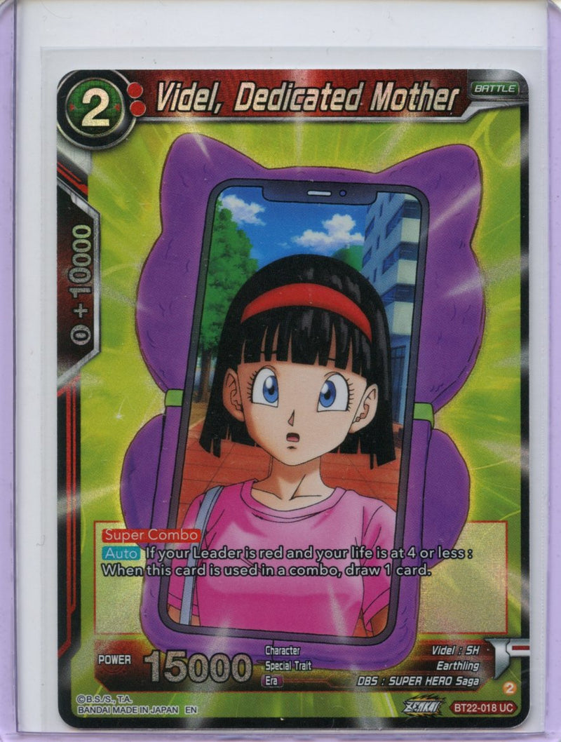 Videl, Dedicated Mother - Critical Blow BT22-018 UC Foil