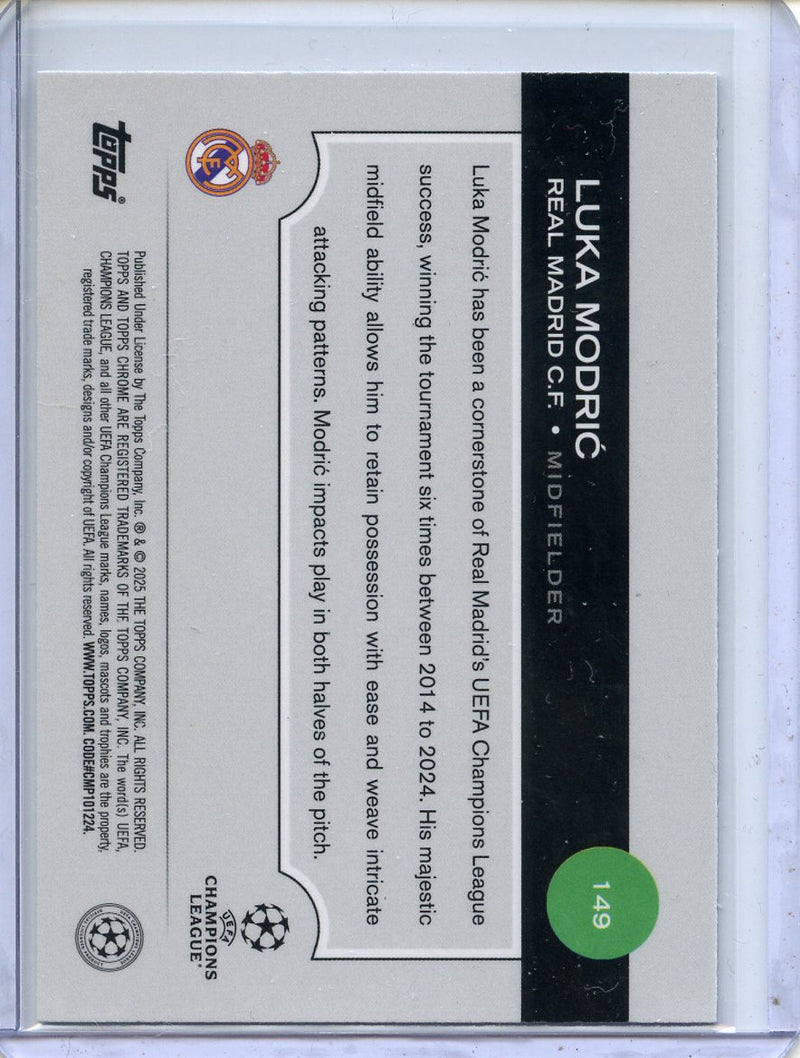 2024-25 Topps Chrome UEFA Club Comps Luka Modric Wave