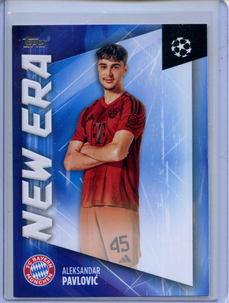 2024-25 Topps UEFA CC Aleksandar Pavlovic New Era