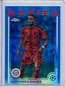2024-25 Topps Chrome UEFA Club Comps Alphonso Davies Blue Prism 95/150