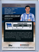 2021-22 Topps Bundesliga Stadium Club Chrome Jurgen Ekkelenkamp Green Yellow Electric Charge Refractor 27/75