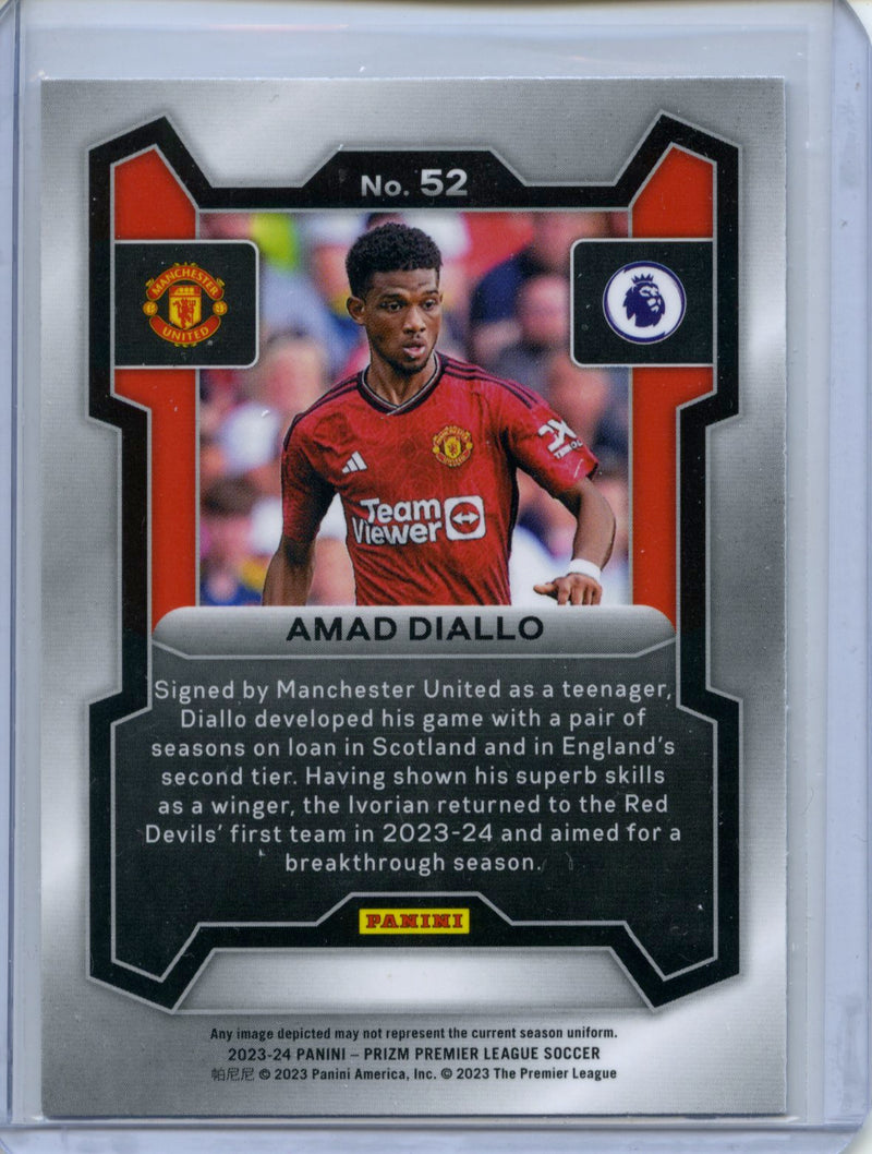 2023-24 Prizm Premier League Amad Diallo